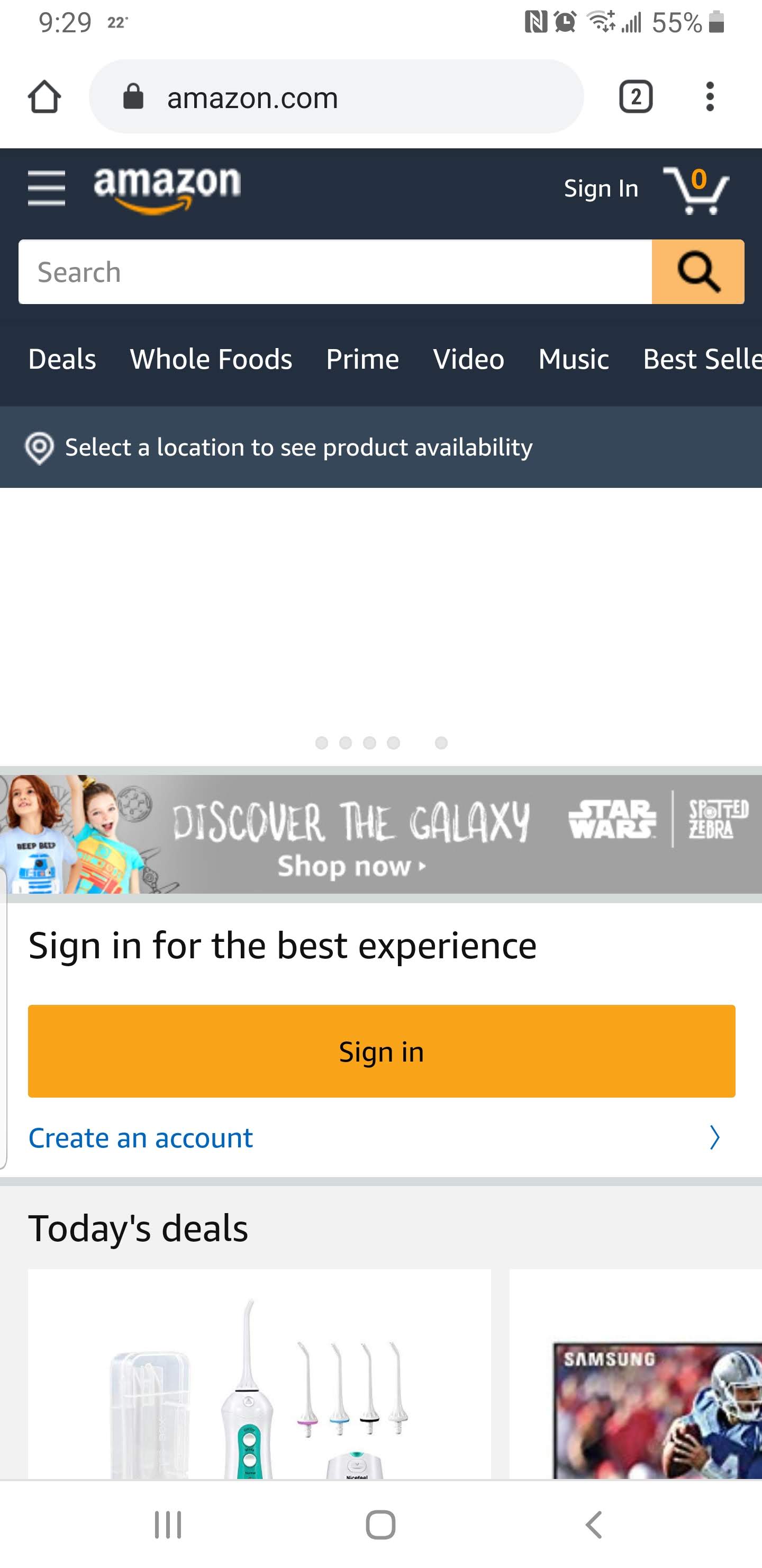 amazon's website